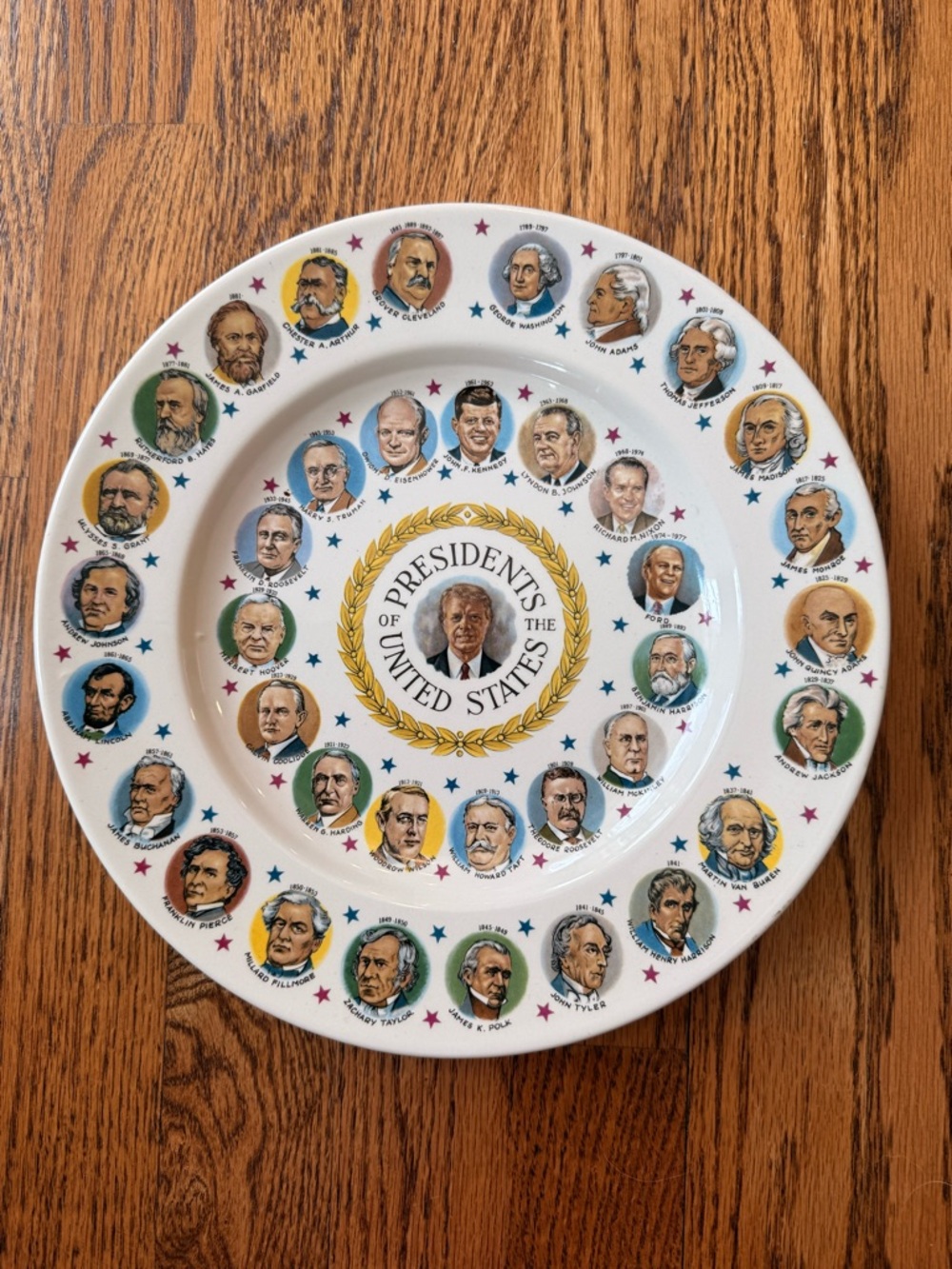 Presidents of the United States Decorative Ceramic Plate